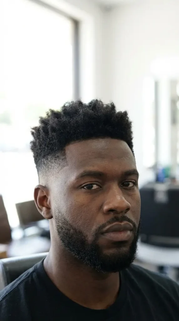 Burst Fade Black Men