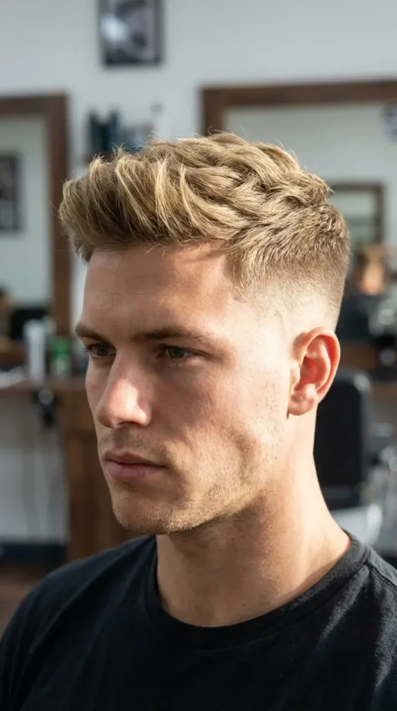 Burst Fade Blonde Hair