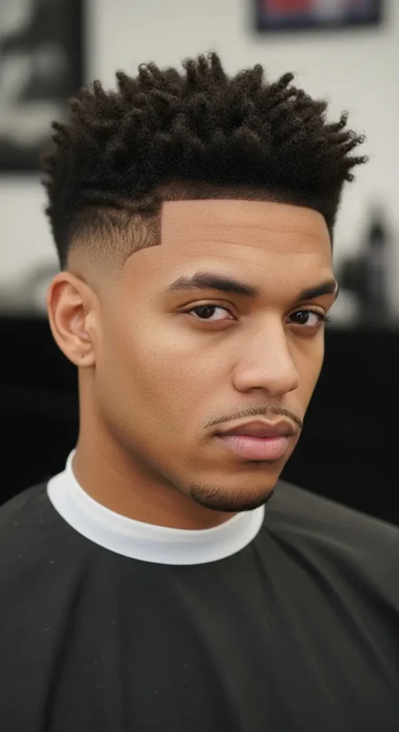 Textured Crop Black Men