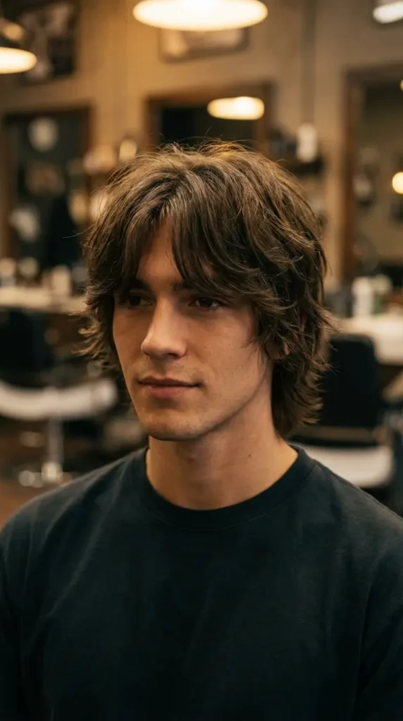 Wolf Cut with Curtain Bangs