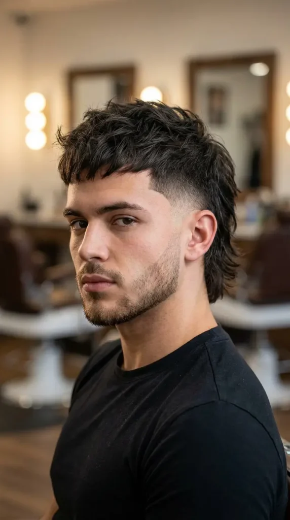 Burst Fade Mullet