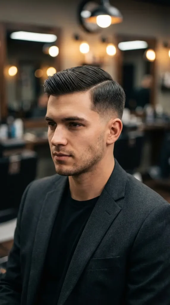 Straight Hair Comb Over