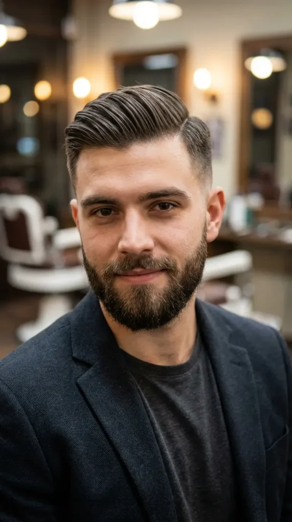 Comb Over with Beard