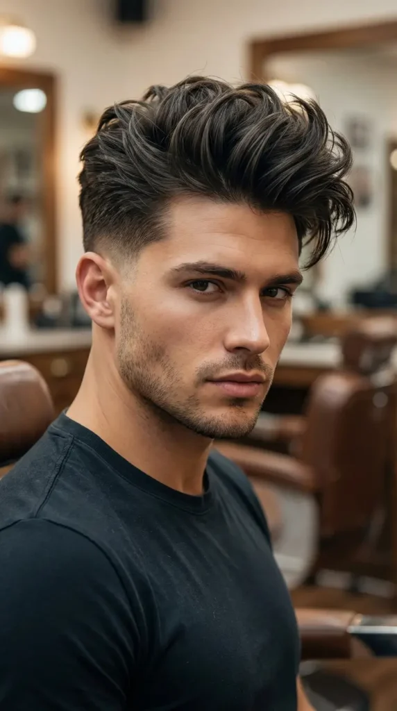 Blowout Taper Fade + Layered Top